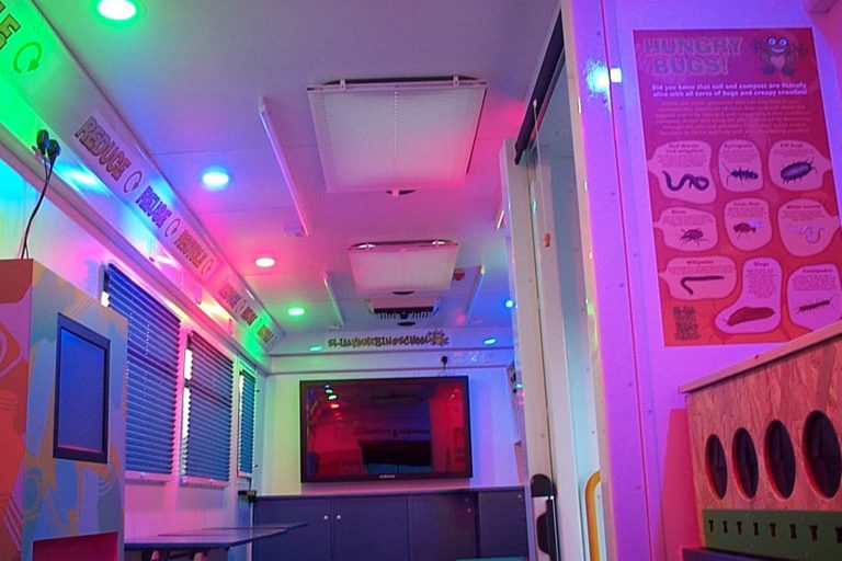 bespoke bus conversions include Playbus interior shown here