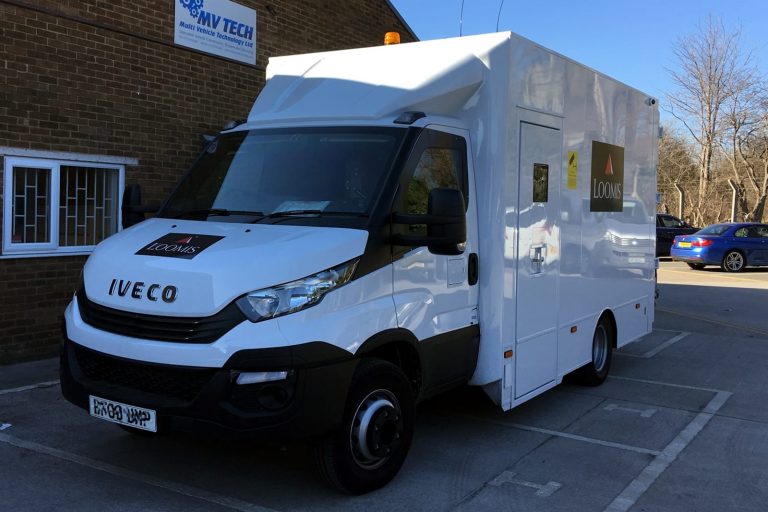 Cash in transit nearside vehicle