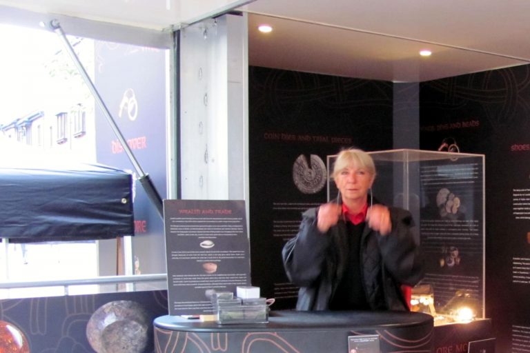 Event trailer reception desk