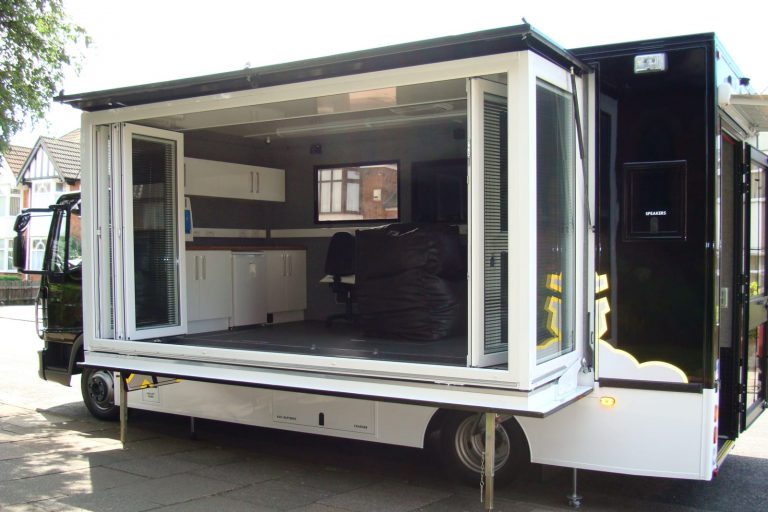 our roadshow vehicles often have extensions such as the one shown here sliding out of the nearside
