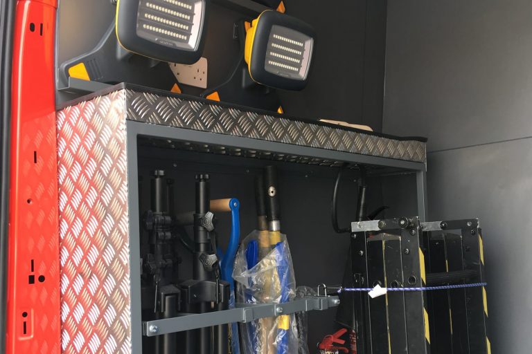 Mobile Incident command vehicle rear compartment