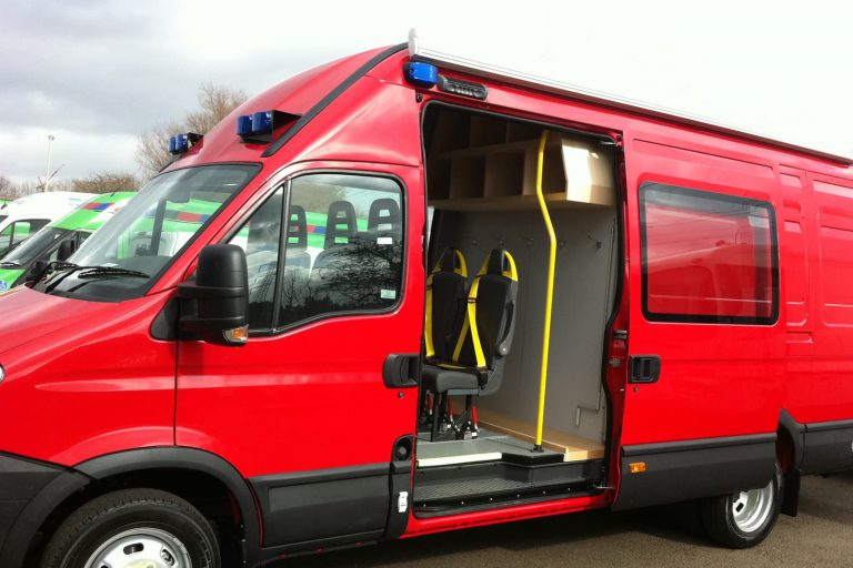 One of our van conversions used by a fire and rescue service