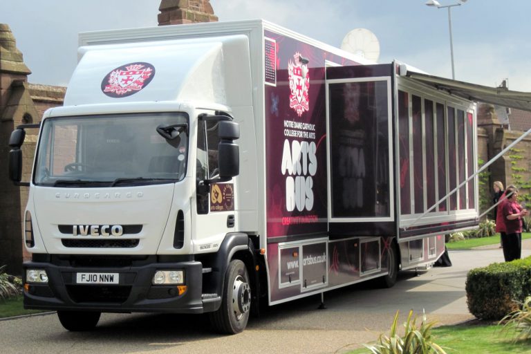 Roadshow vehicle nearside