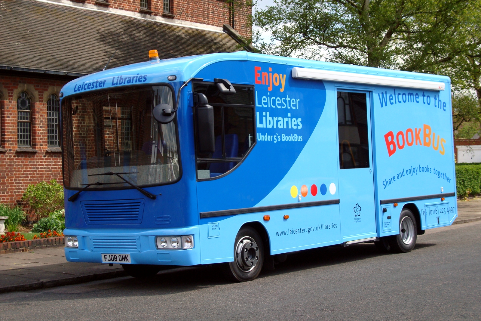 nearside of a library vehicle