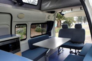 day van interior