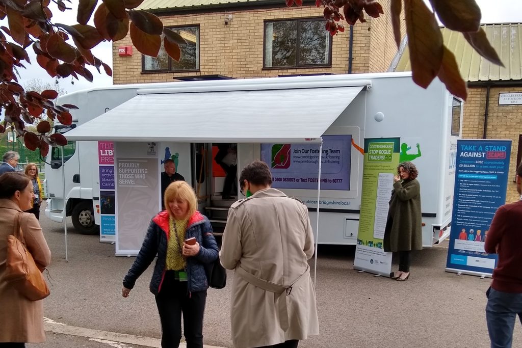 mobile library converted to outreach vehicle