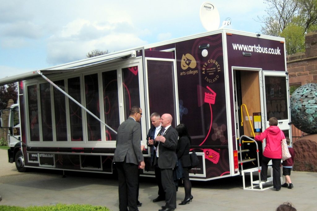 increase the size of your exhibition trailer with a gull wing extension