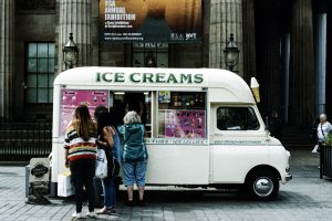 an ice cream van