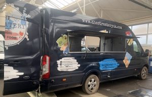 a catering van completely stripped out and in poor condition ready to be refurbished