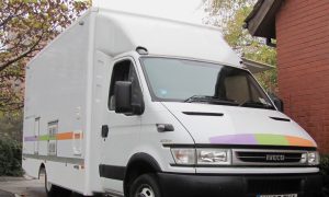 the exterior of a refurbished exhibition vehicle
