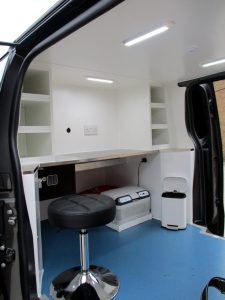 home visit vet vehicle interior