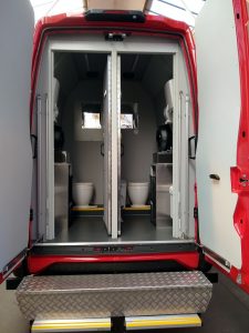 toilets in a van