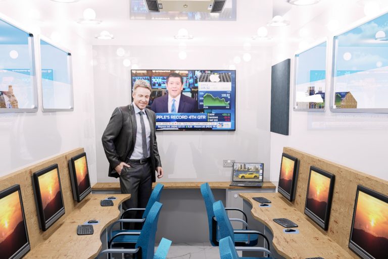 interior of training vehicle visual