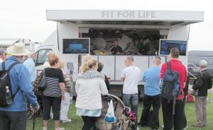 catering vehicle on a roadshow