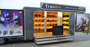 an experiential marketing roadshow vehicle used to display and sell product