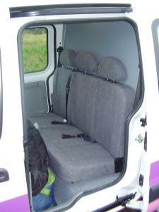 additional seating in a van based pet transporter
