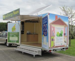 A community help and advice trailer.