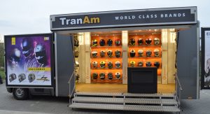 An event marketing vehicle in the form of a mobile product display