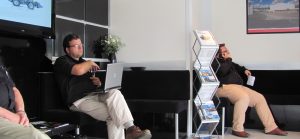 Interior of an exhibition suite