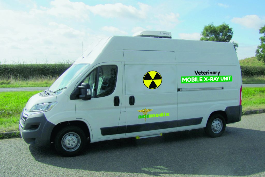 nearside of veterinary x-ray vehicle