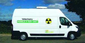 offside of veterinary practice vehicle