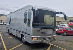 Front offside of ex mobile library