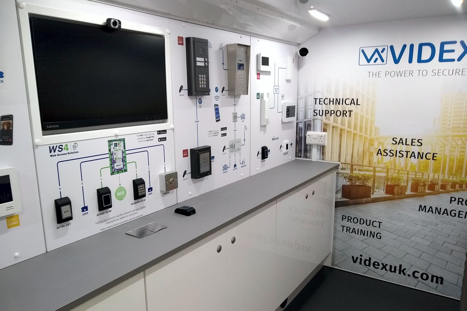 A fully working brand experience built inside of a panel van