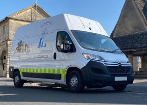 offside view of a mobile veterinary surgery used by an independent vet