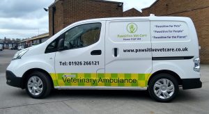 Another way to have a mobile business profitable is to offer home visit services such as this veterinary practice.