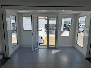 Interior of the nearside extension pod