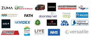 An image showing a range of our clients' logos